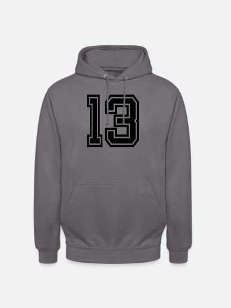 13 - Unisex Hoodie - Mittelgrau