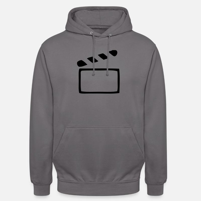 Clap - Cinéma - Sweat-shirt à capuche unisexe - gris éléphant