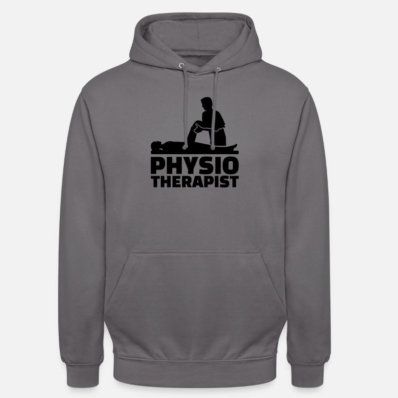 Physiotherapist - Sweat-shirt à capuche unisexe - gris éléphant