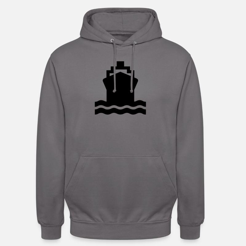 Schiff,Containerschiff,Tanker,Reederei,panamax, - Unisex Hoodie - Mittelgrau