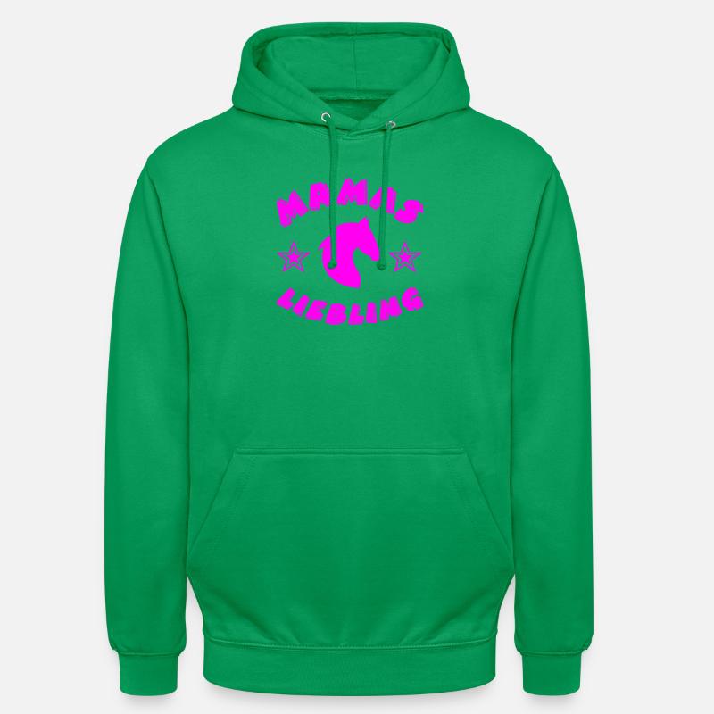 Chevaux - Sweat-shirt à capuche unisexe - vert