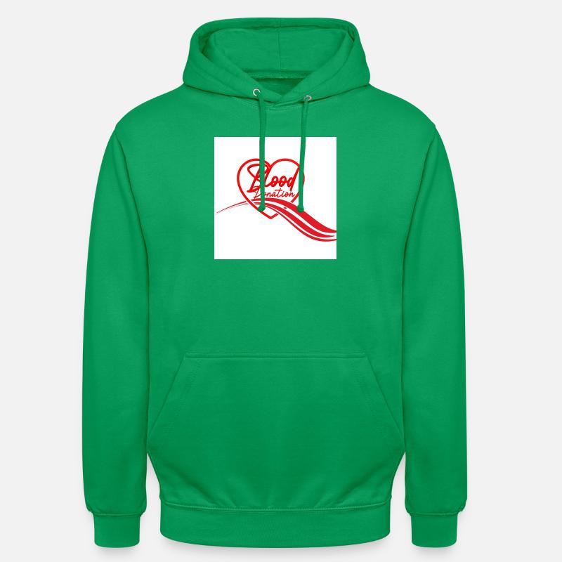 Herz-Logo der Blutspende - Unisex Hoodie - Kelly Green