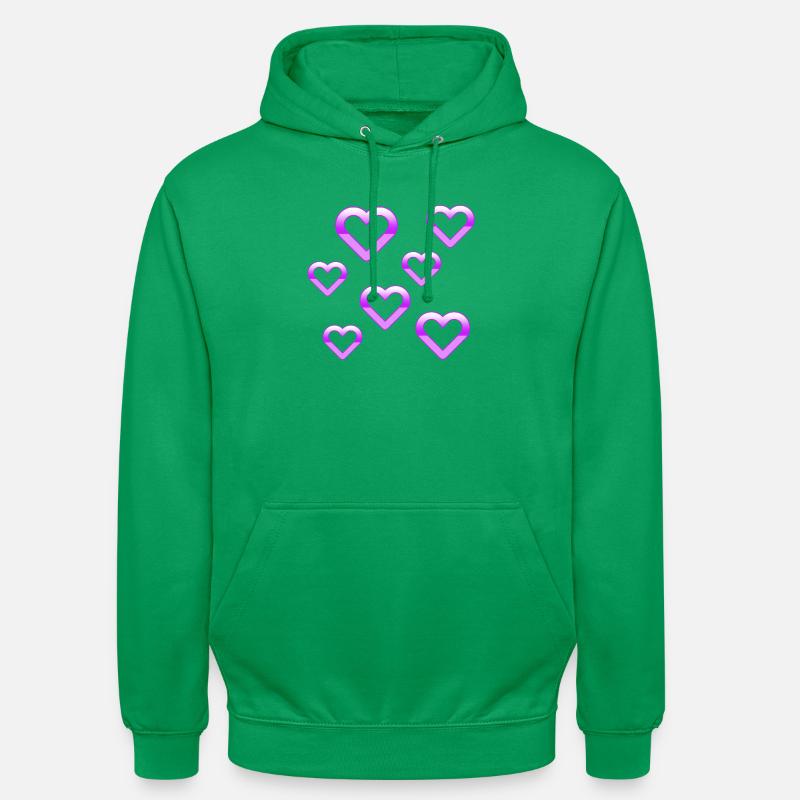 Cœur - Sweat-shirt à capuche unisexe - vert