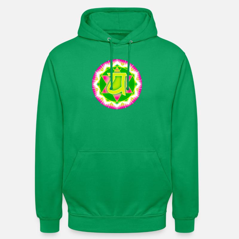 Chakra du cœur Anahata - Sweat-shirt à capuche unisexe - vert