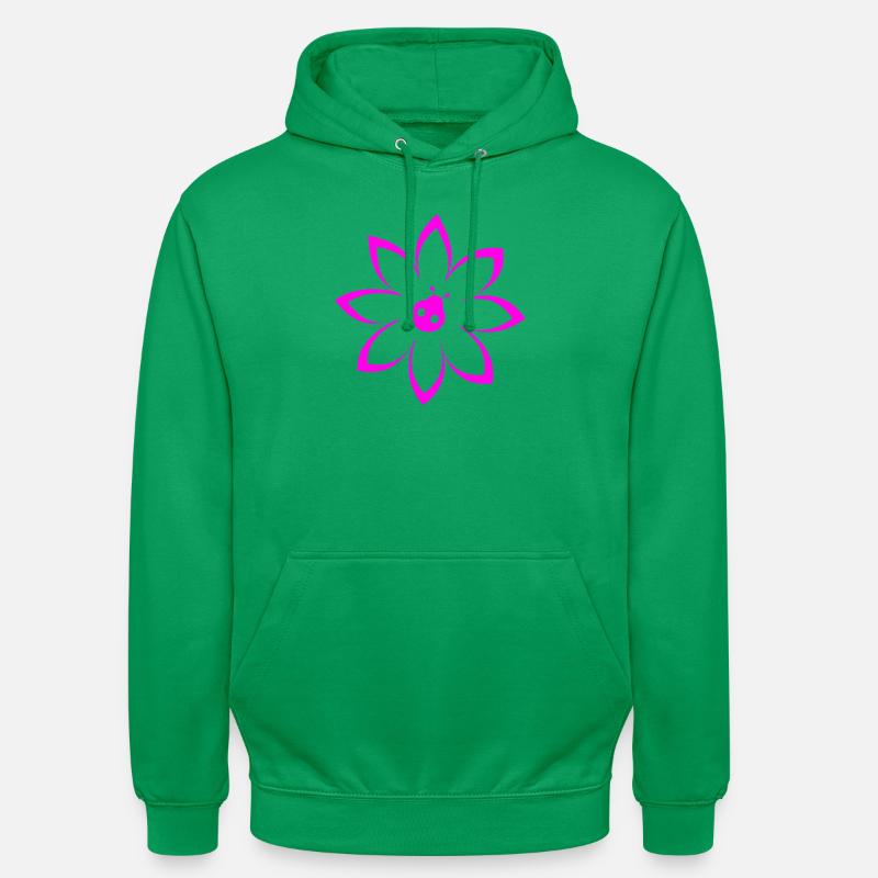 Fleur - Sweat-shirt à capuche unisexe - vert