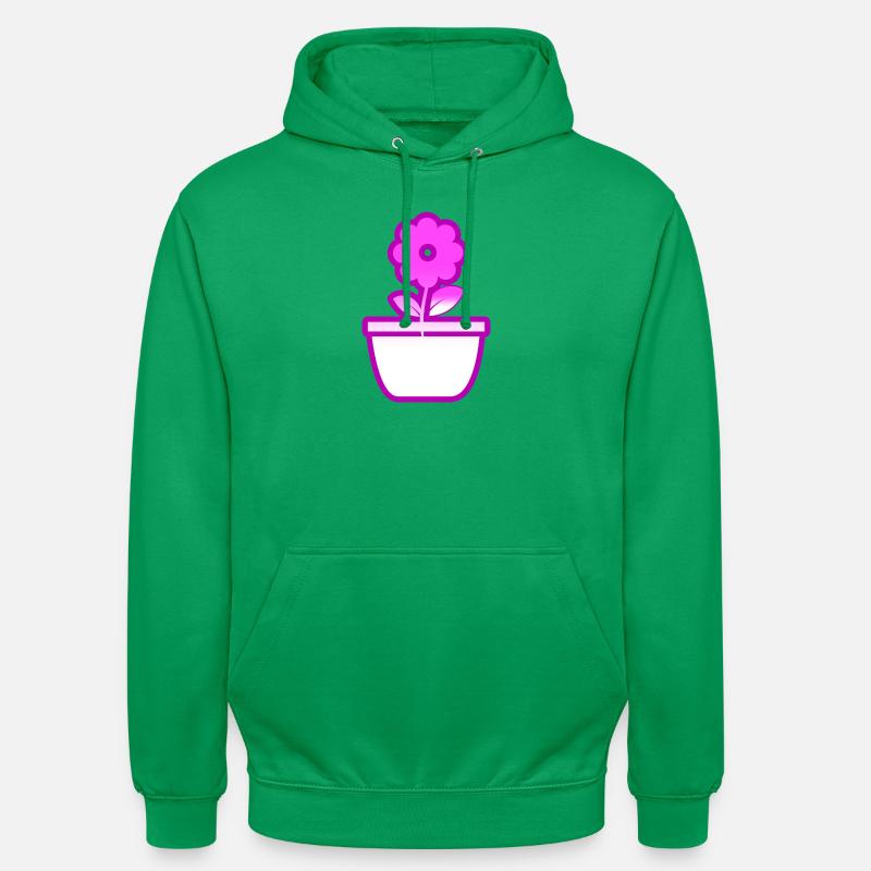Fleur - Sweat-shirt à capuche unisexe - vert