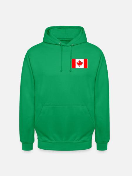 Canada Flag Classic Frame - Unisex Hoodie - Kelly Green