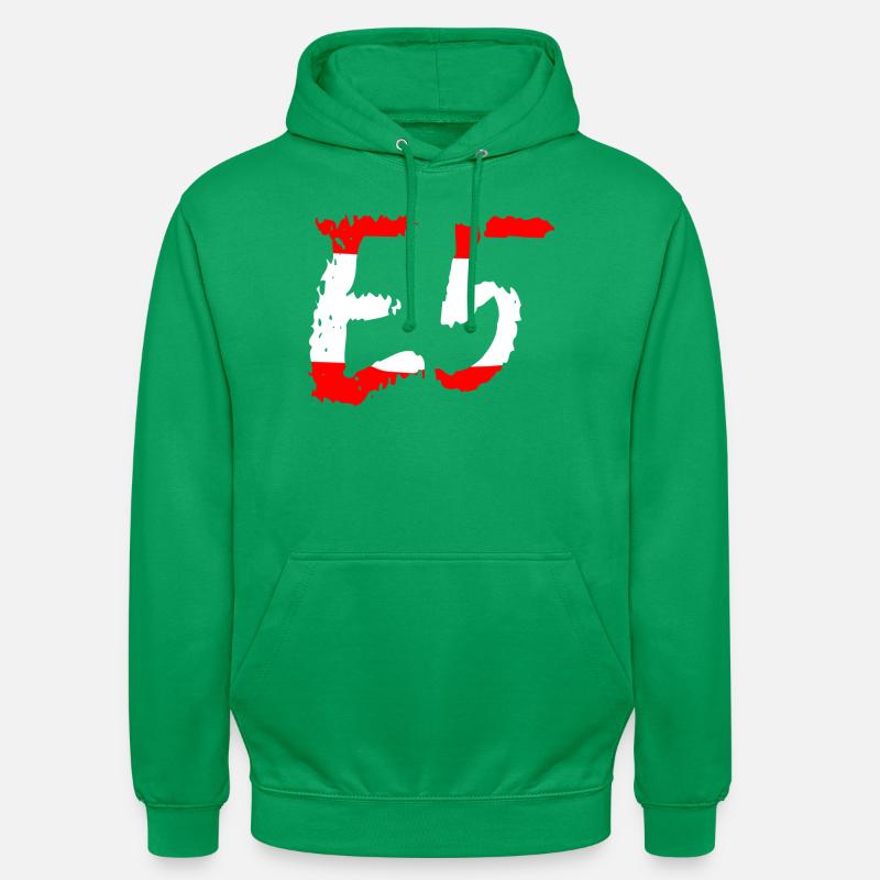 E5 Oberstdorf Meran - Unisex Hoodie - Kelly Green