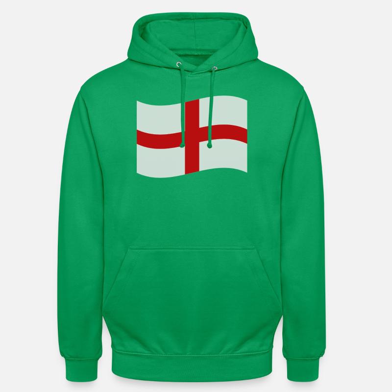 Drapeau anglais - Sweat-shirt à capuche unisexe - vert