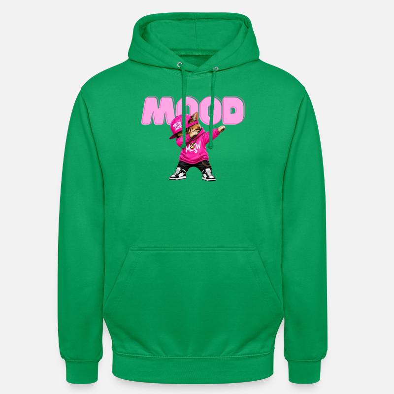 Chat de l’humeur - Sweat-shirt à capuche unisexe - vert