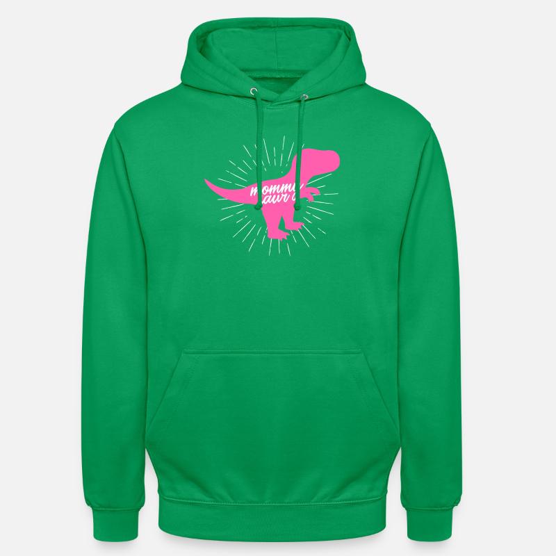 Mommysaur T-Rex Silhouette de dinosaure - Sweat-shirt à capuche unisexe - vert