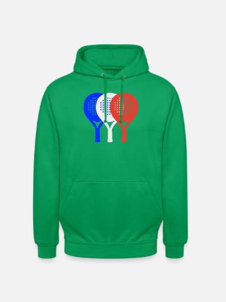 Padel-Frankreich2 - Unisex Hoodie - Kelly Green