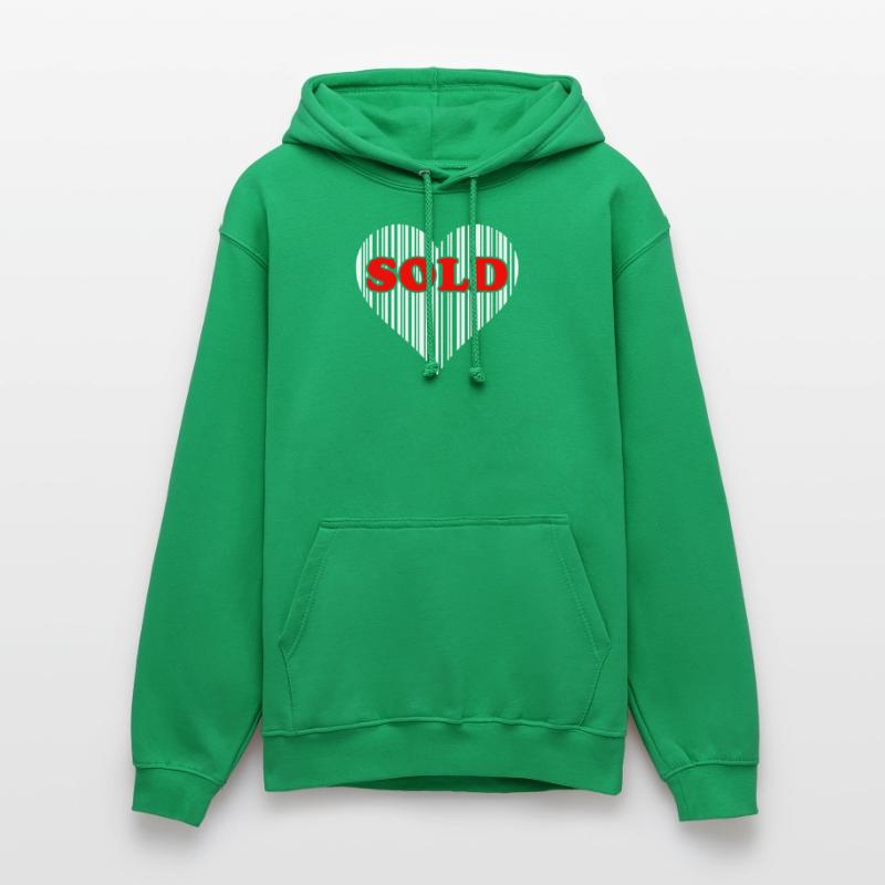 Herz Barcode Liebe – Sold Code Strichcode Geschenk Unisex Hoodie