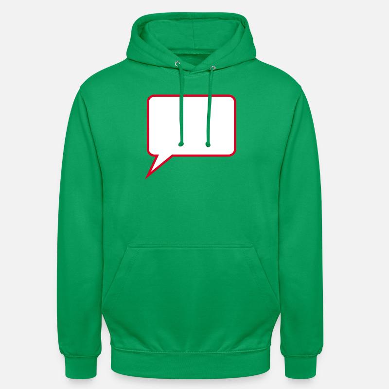 Personalize your own speech bubble comic - Unisex Hoodie - kelly green