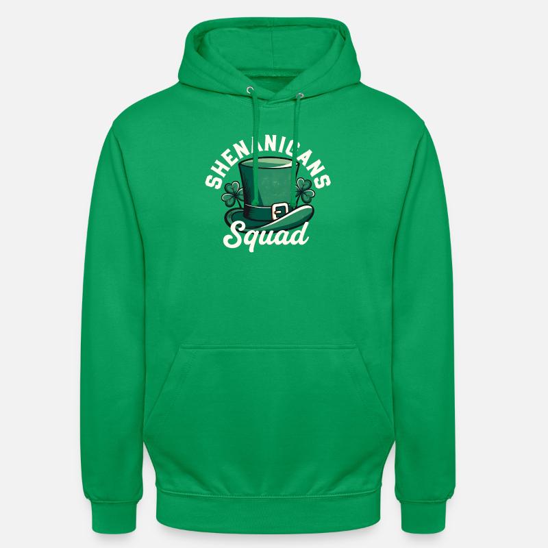 Shenanigans Squad Leprechaun-Hut - Unisex Hoodie - Kelly Green