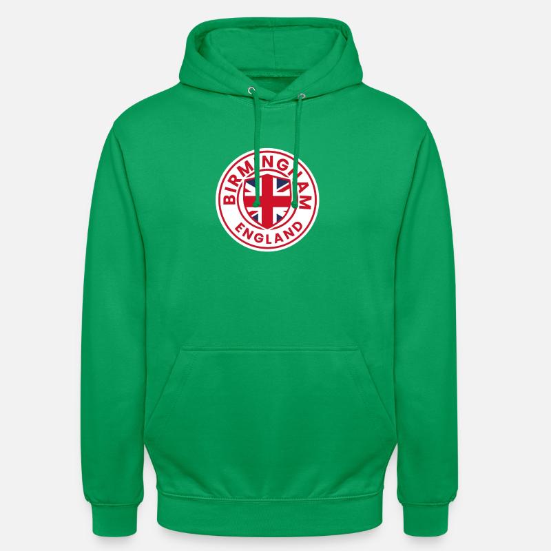 Emblème de Birmingham, Angleterre, - Sweat-shirt à capuche unisexe - vert