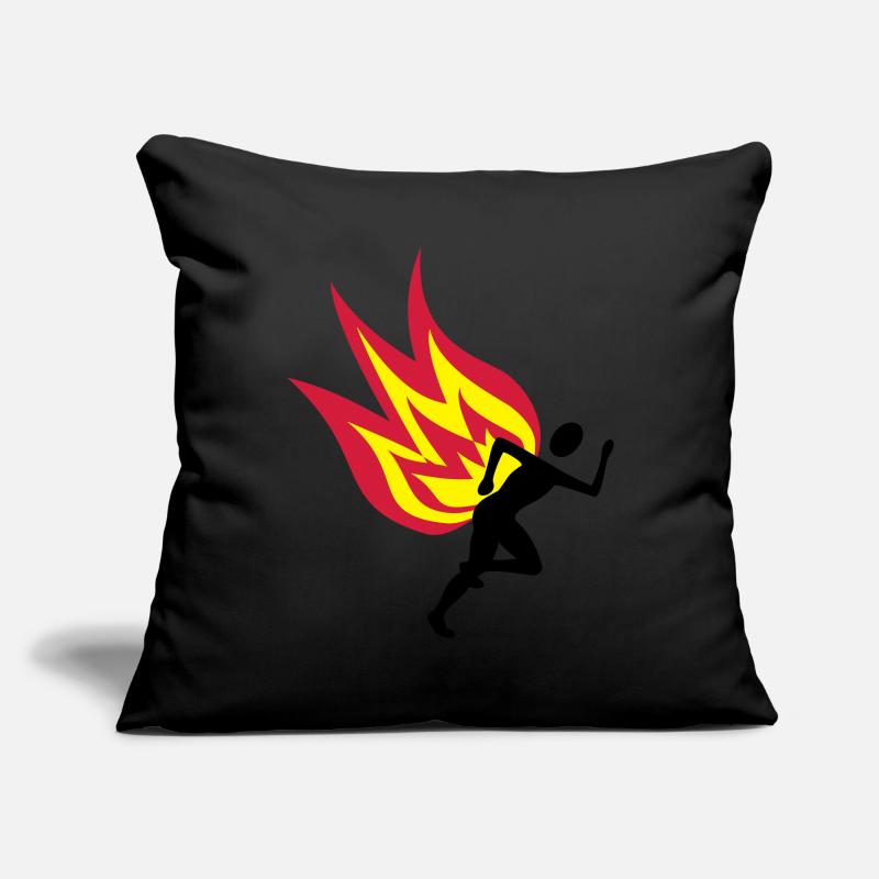 Jogger Feuer Sofakissenbezug 45 x 45 cm