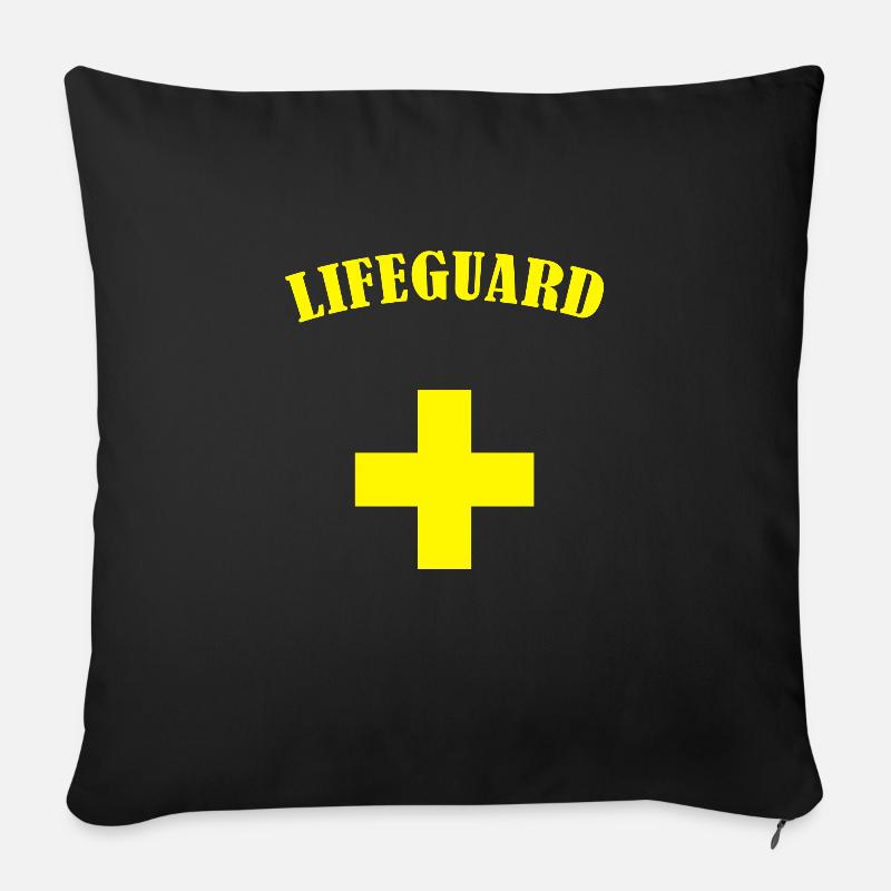 Lifeguard - Sofa pillowcase 17,3'' x 17,3'' (45 x 45 cm) - black