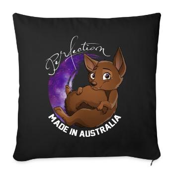 Kelpie Galaxie - Chocolate - Sofa pillowcase 17,3'' x 17,3'' (45 x 45 cm) - black - Front