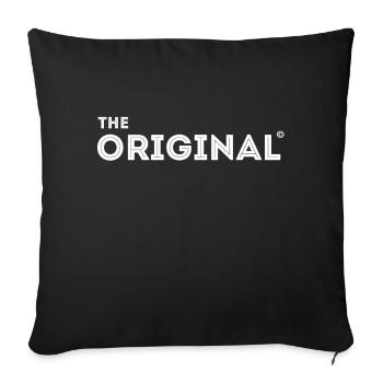 Original Retro Team Partnerlook avec remix famille - Housse de coussin décorative 45 x 45 cm - noir - Devant