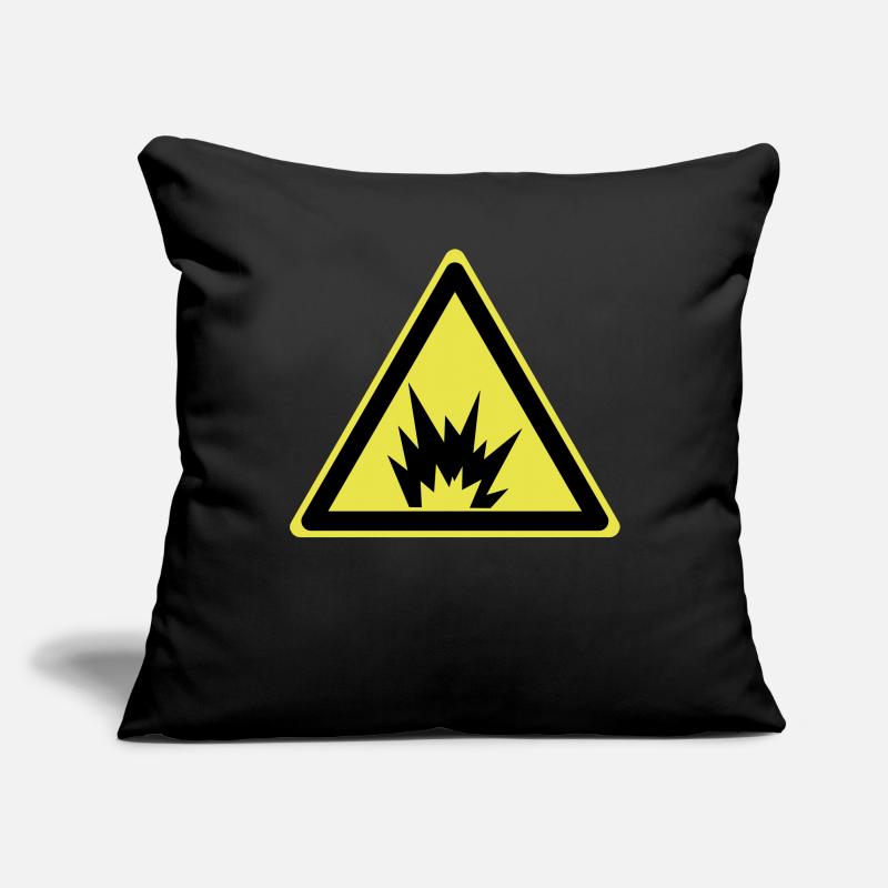 Attention explosive Housse de coussin décorative 45 x 45 cm