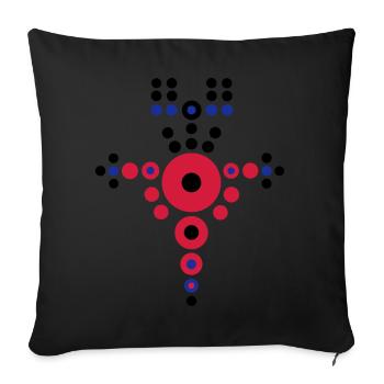 viking - Sofa pillowcase 17,3'' x 17,3'' (45 x 45 cm) - black - Front