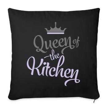 Cuire - Housse de coussin décorative 45 x 45 cm - noir - Devant