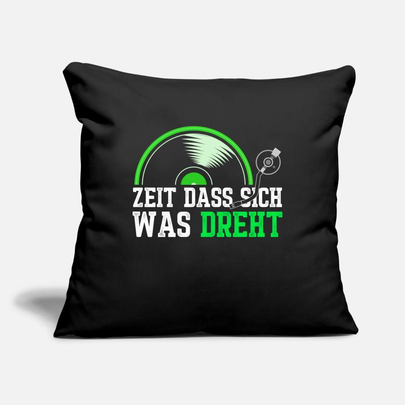 Zeit das sich was dreht - Retro Design Sofakissenbezug 45 x 45 cm