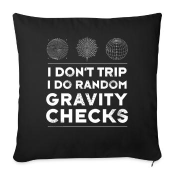Nerd Physicien Mathématiques Expérience Sci-Fiction Dicton - Housse de coussin décorative 45 x 45 cm - noir - Devant
