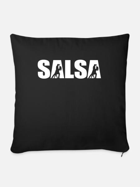 Salsa - Sofakissenbezug 45 x 45 cm - Schwarz