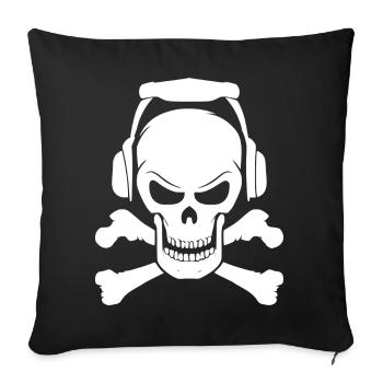 Skull Boxing Music Festival Metal Rock Party - Sofa pillowcase 17,3'' x 17,3'' (45 x 45 cm) - black - Front