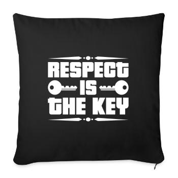 Respect Acceptance Tolerance Recognition Validity - Sofa pillowcase 17,3'' x 17,3'' (45 x 45 cm) - black - Front