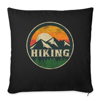 Hiking forever! - Sofakissenbezug 45 x 45 cm - Schwarz - Vorne