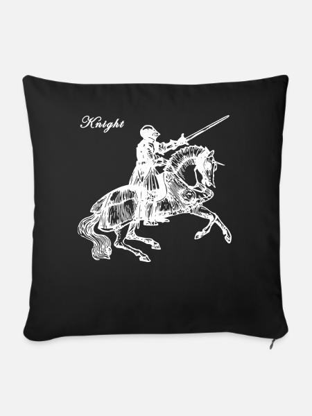 Ritter - Sofakissenbezug 45 x 45 cm - Schwarz
