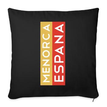 Menorca Souvenir T-Shirt Sweater Menorca - Sofa pillowcase 17,3'' x 17,3'' (45 x 45 cm) - black - Front