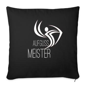 Sauna infusion master - Sofa pillowcase 17,3'' x 17,3'' (45 x 45 cm) - black - Front