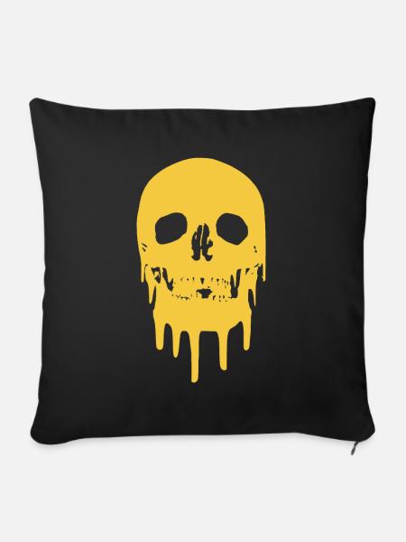 #superior: Skull - Sofakissenbezug 45 x 45 cm - Schwarz