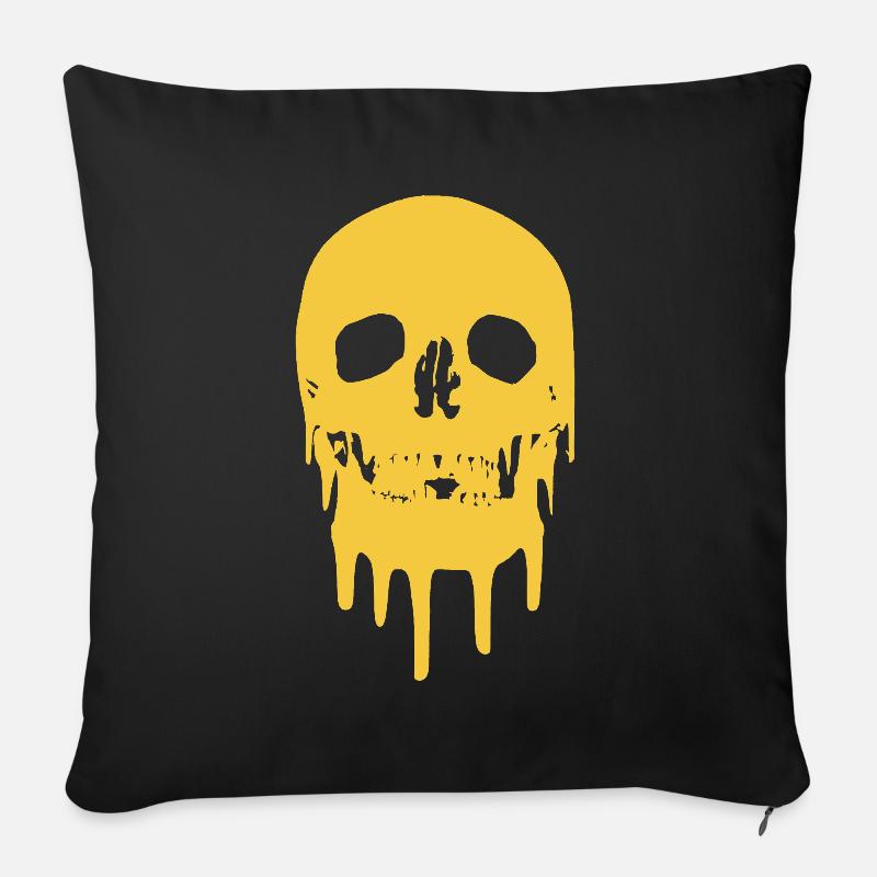 #superior: Skull - Sofakissenbezug 45 x 45 cm - Schwarz