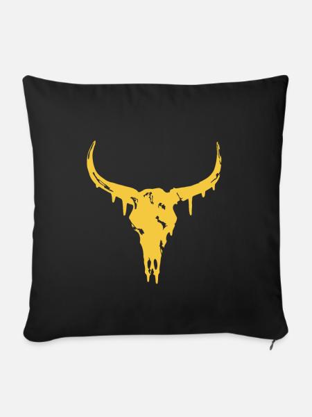 #superior: Bull - Sofakissenbezug 45 x 45 cm - Schwarz