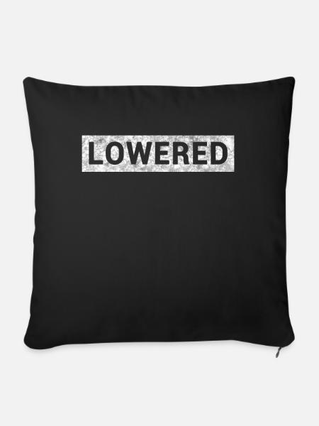 Auto Tuning Lowered - Sofakissenbezug 45 x 45 cm - Schwarz