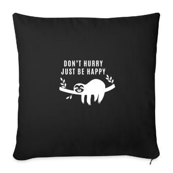 Paresse - Paresse - Housse de coussin décorative 45 x 45 cm - noir - Devant