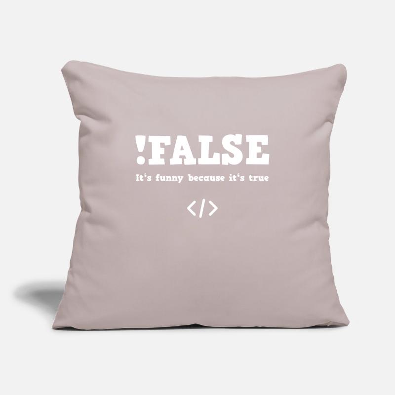 Programmer Programming funny saying Sofa pillowcase 17,3'' x 17,3'' (45 x 45 cm)