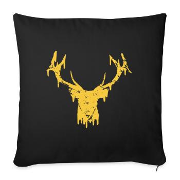 #superior: Deer - Housse de coussin décorative 45 x 45 cm - noir - Devant