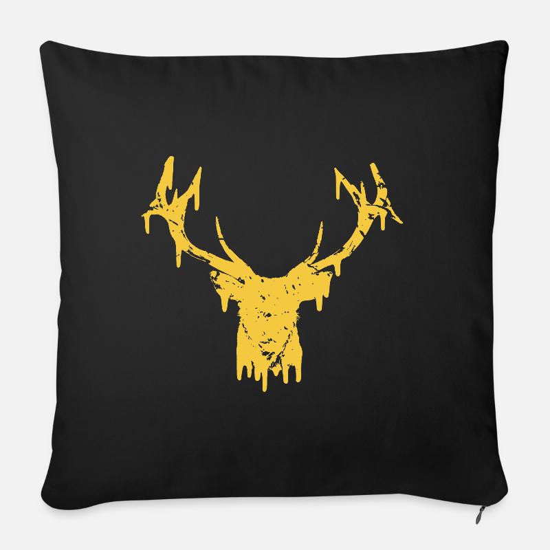 #superior: Deer - Sofakissenbezug 45 x 45 cm - Schwarz