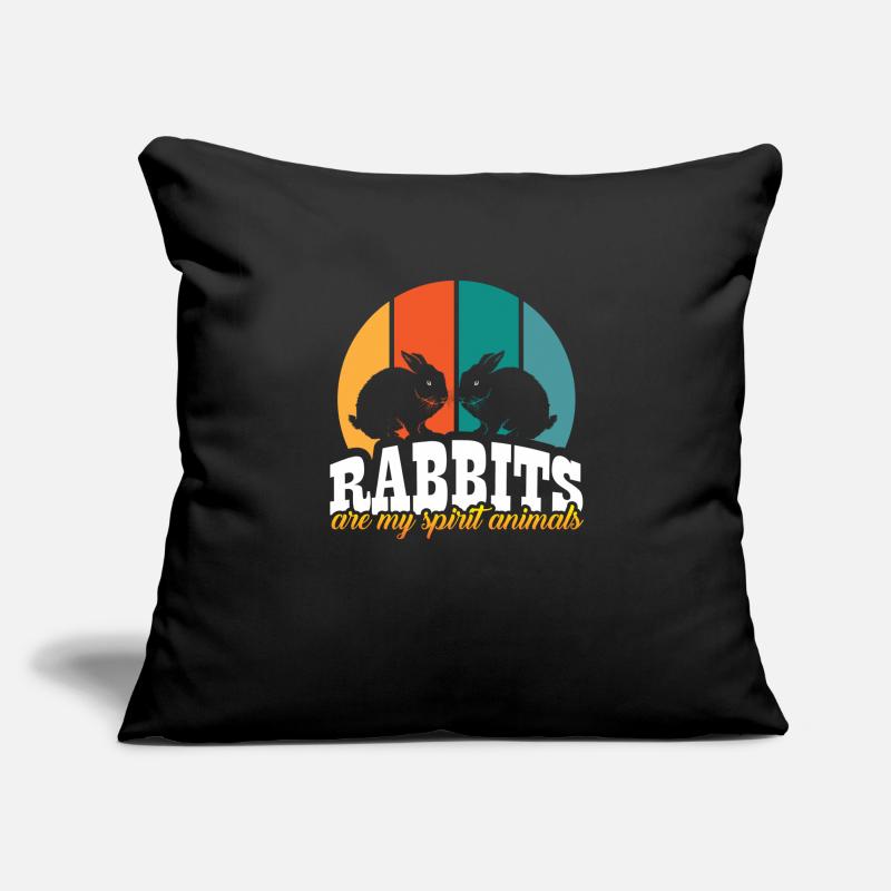 Rabbit rabbits Sofa pillowcase 17,3'' x 17,3'' (45 x 45 cm)
