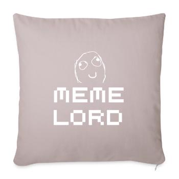Meme Lord Nerd Programming Tshirt Memes - Sofa pillowcase 17,3'' x 17,3'' (45 x 45 cm) - light taupe - Front