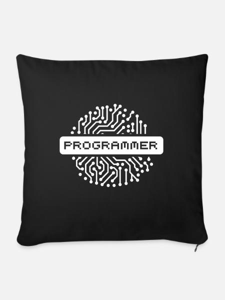 Programmier nerd programmier Geek - Sofakissenbezug 45 x 45 cm - Schwarz