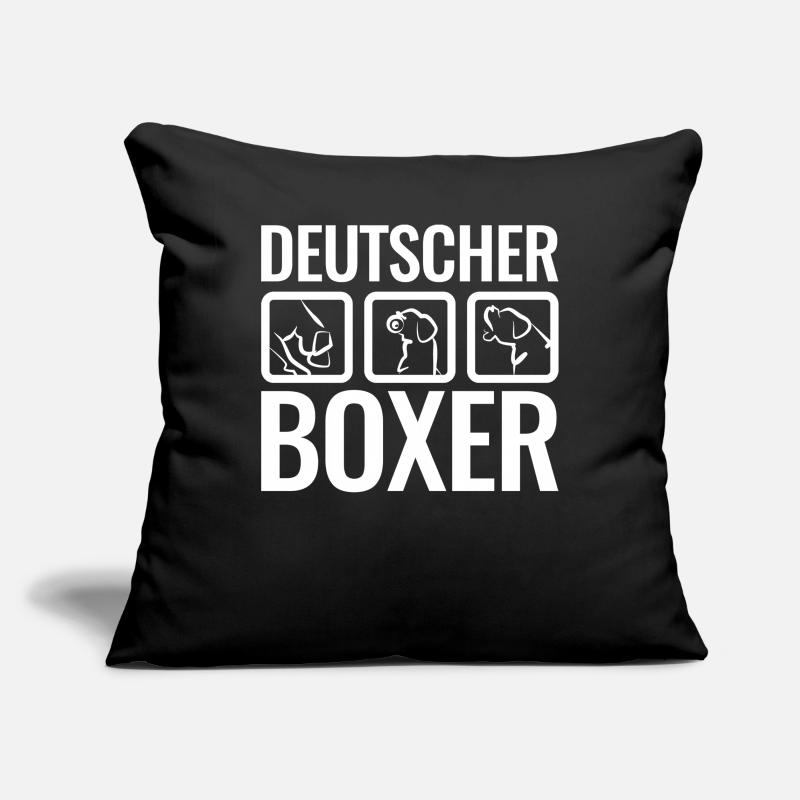 Deutscher Boxer white Sofakissenbezug 45 x 45 cm