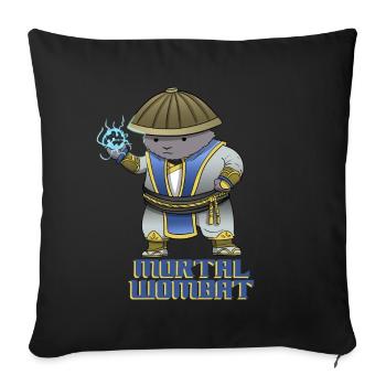Mortal Wombat - Conception de jeux amusante - Housse de coussin décorative 45 x 45 cm - noir - Devant