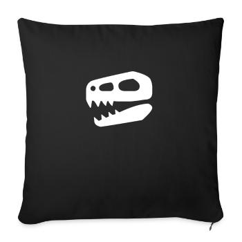Dino - Sofa pillowcase 17,3'' x 17,3'' (45 x 45 cm) - black - Front
